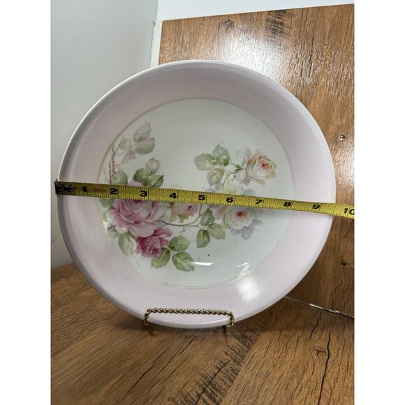 Antique Hand Painted Pink Rose Bowl John Roth Studios - Picture 2 of 5